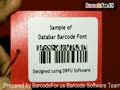 バーコードラベルを印刷する事前定義されたラベル素材を使用して、